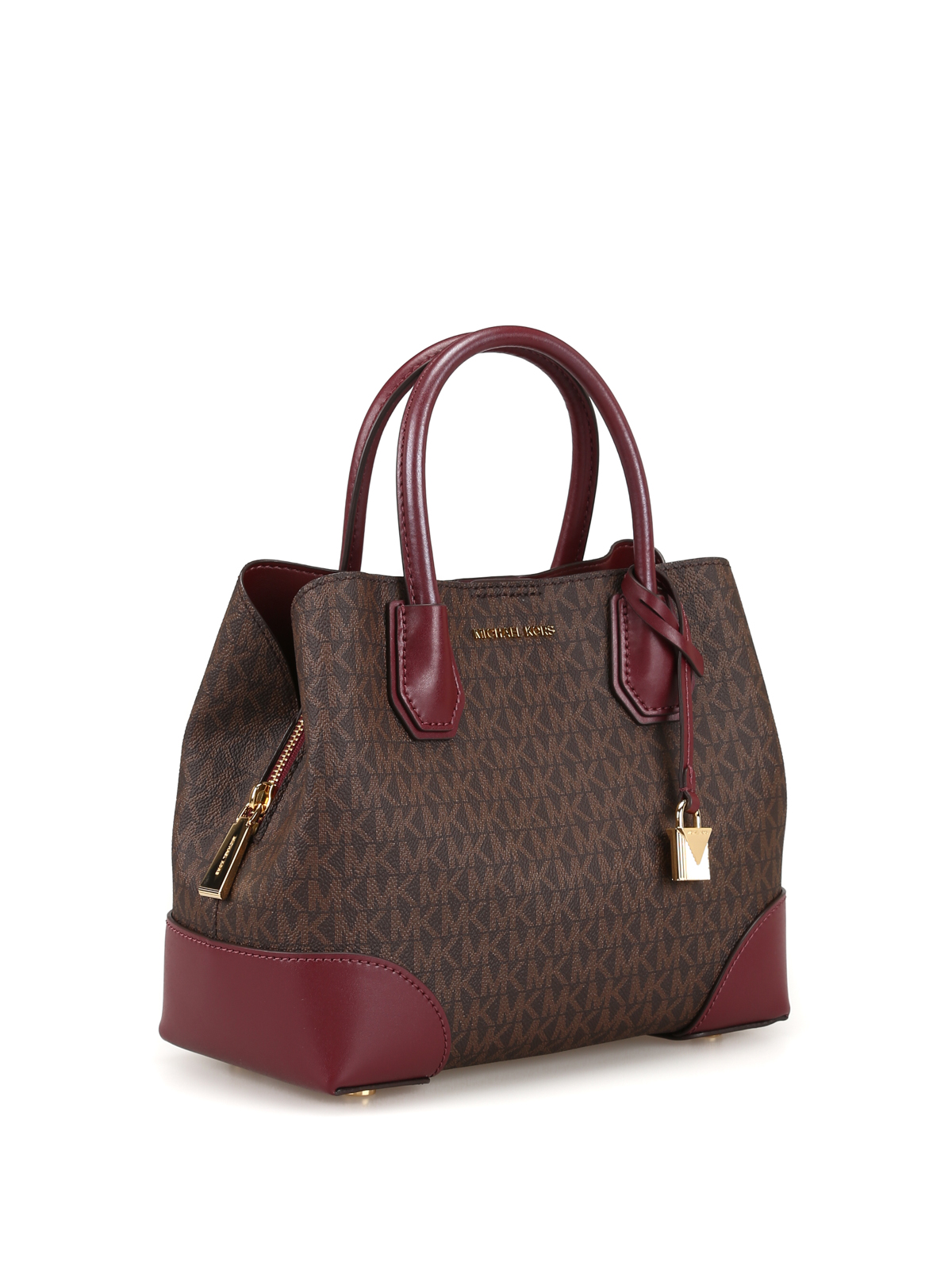 Totes bags Michael Kors - Oxblood Mercer Gallery S coated canvas tote -  30H8GZ5S5V610