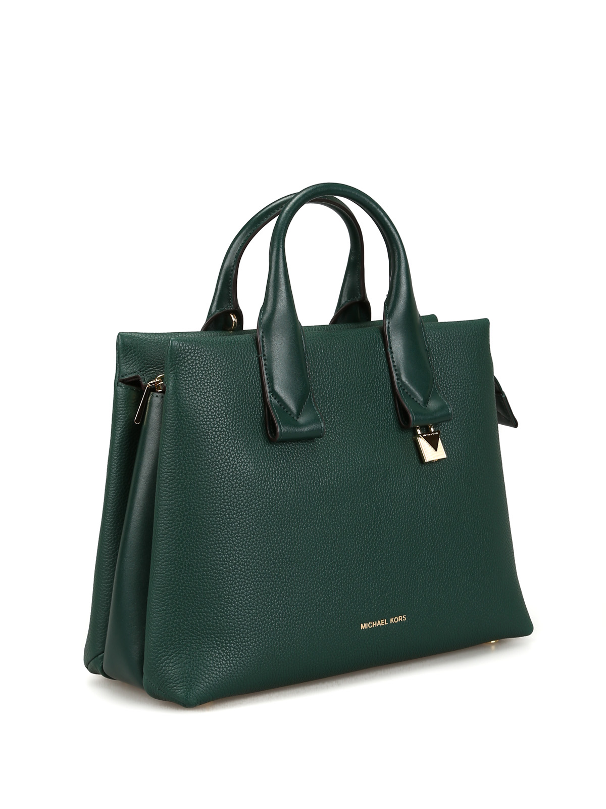Totes bags Michael Kors - Rollins dark green leather large tote bag -  30F8GX3S3L305