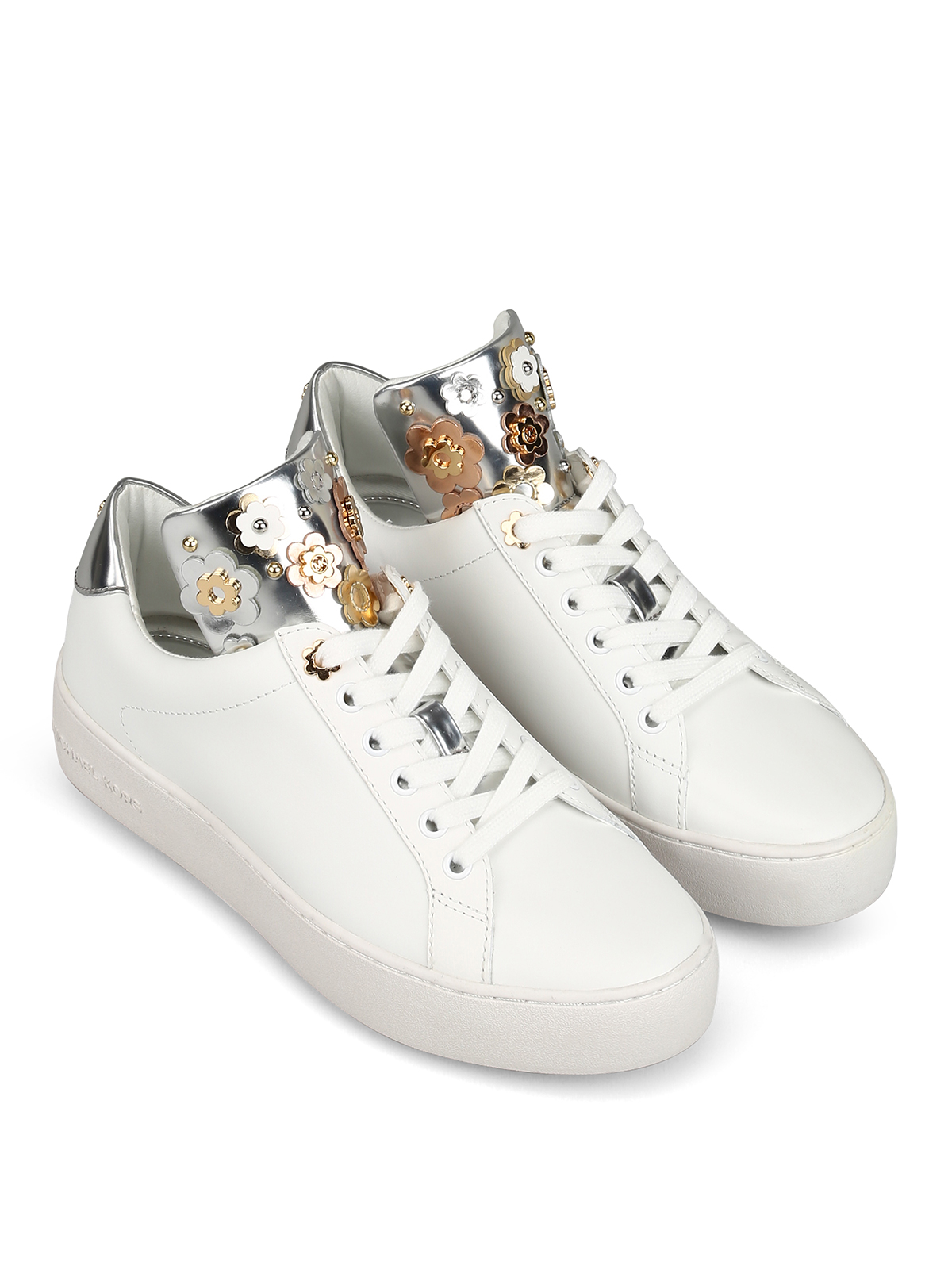 michael michael kors mindy butterfly appliqué leather sneaker