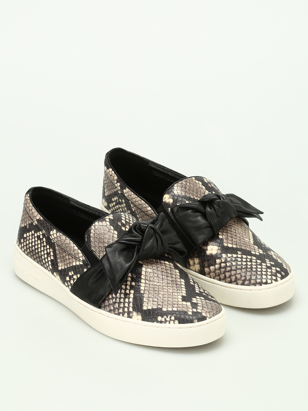 Trainers Michael Kors - Willa snake print leather slip-ons 