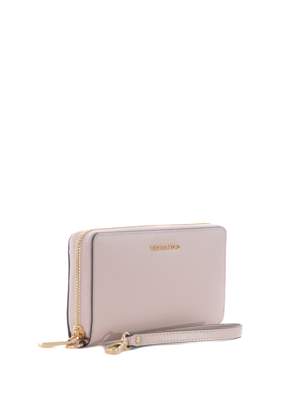 Light pink saffiano leather wallet 