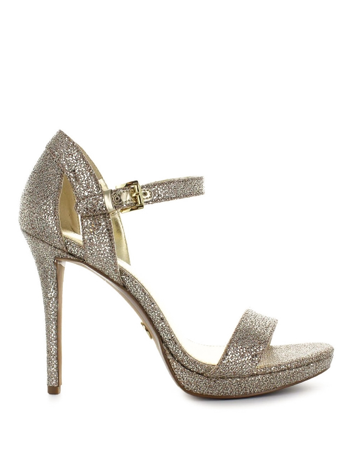 Actualizar 50+ imagen michael kors gold glitter heels - Thptnganamst.edu.vn