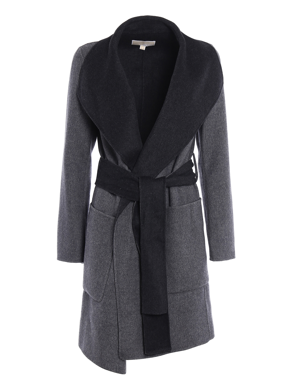 Short coats Michael Kors - Double wool reversible wrap coat - MF72HS4787036