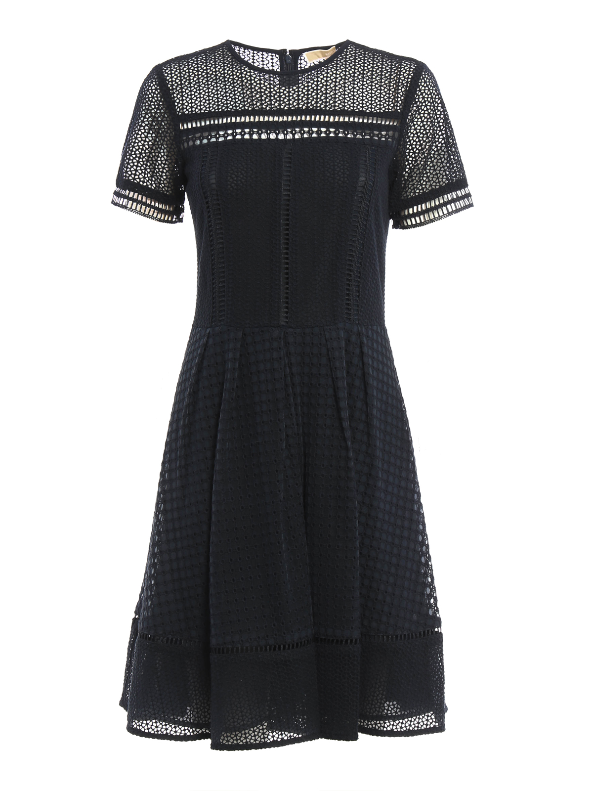 Short dresses Michael Kors - Cotton macramé sheer dress - MH68WRA5ZG390