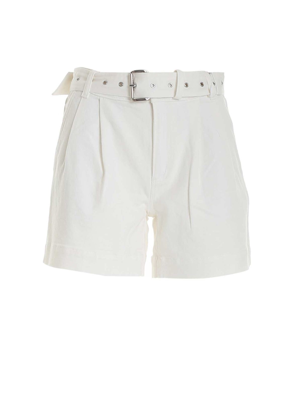Michael Kors - Belt shorts in white 
