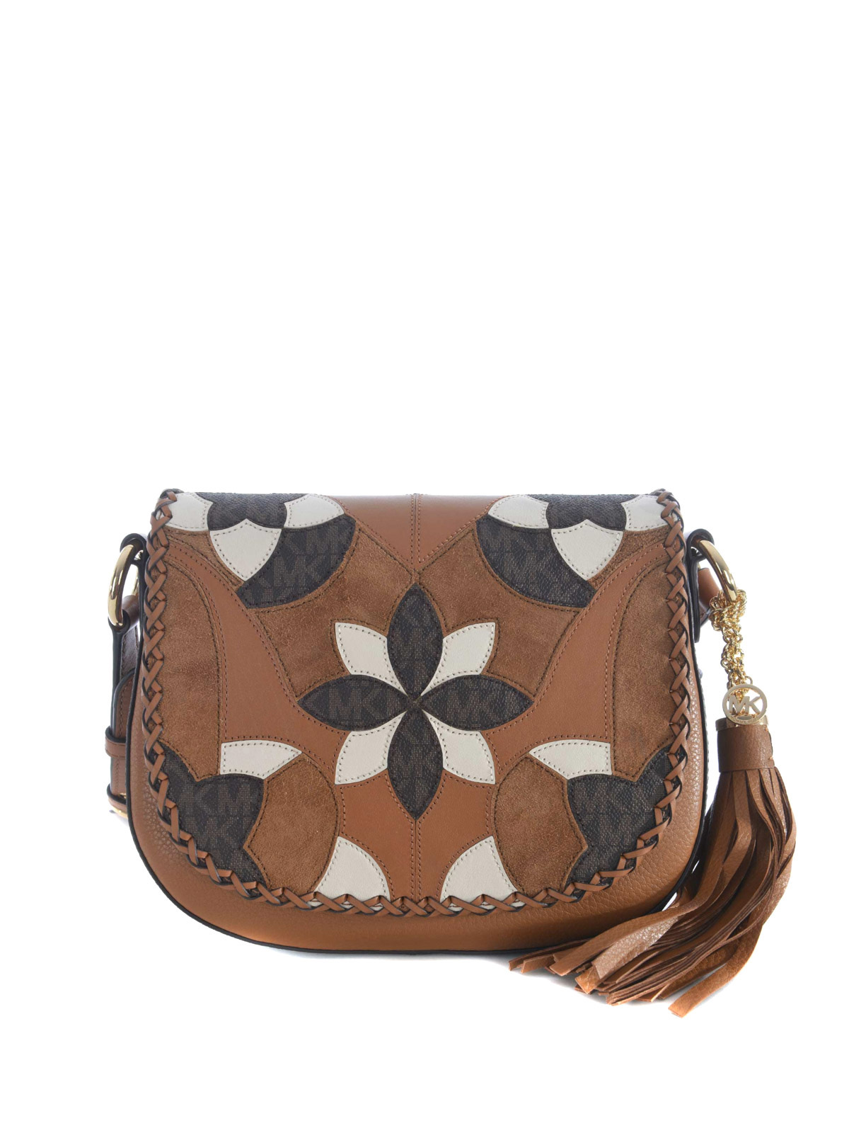 Shoulder bags Michael Kors Brooklyn patterned flap leather bag