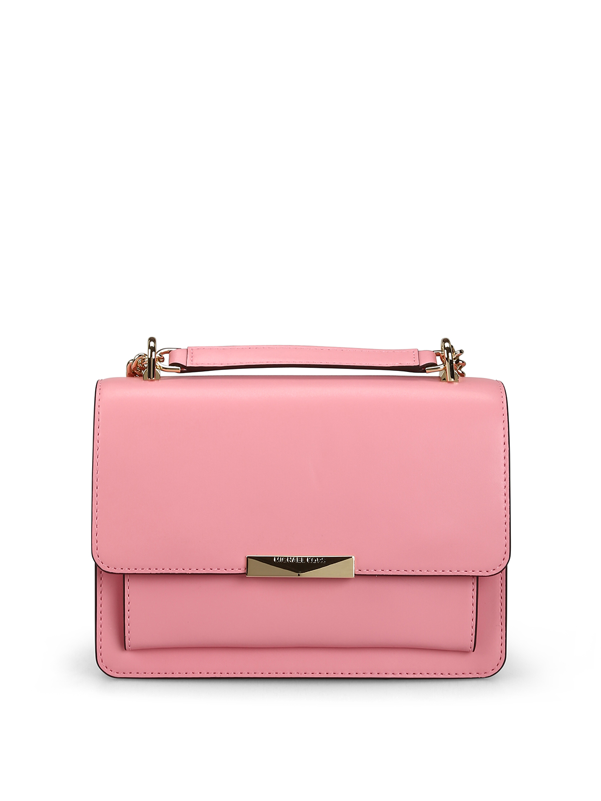 Jade L pink smooth leather bag 