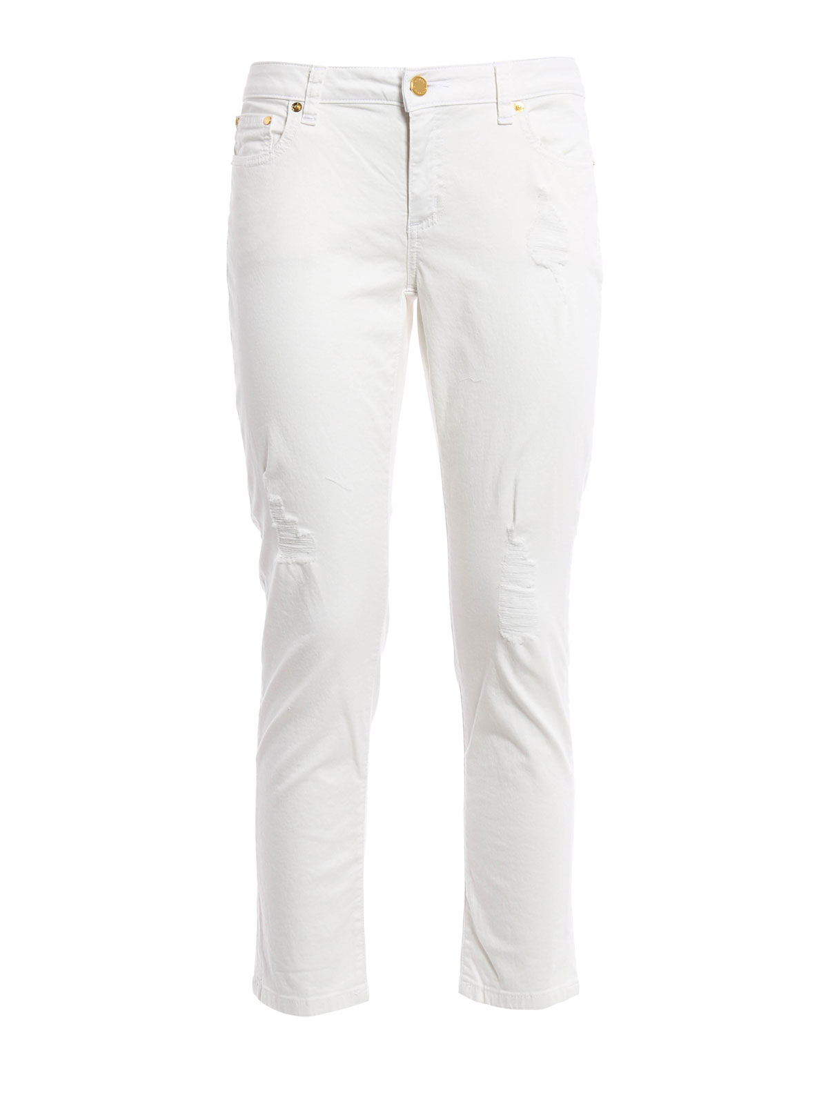 michael kors izzy skinny jeans white