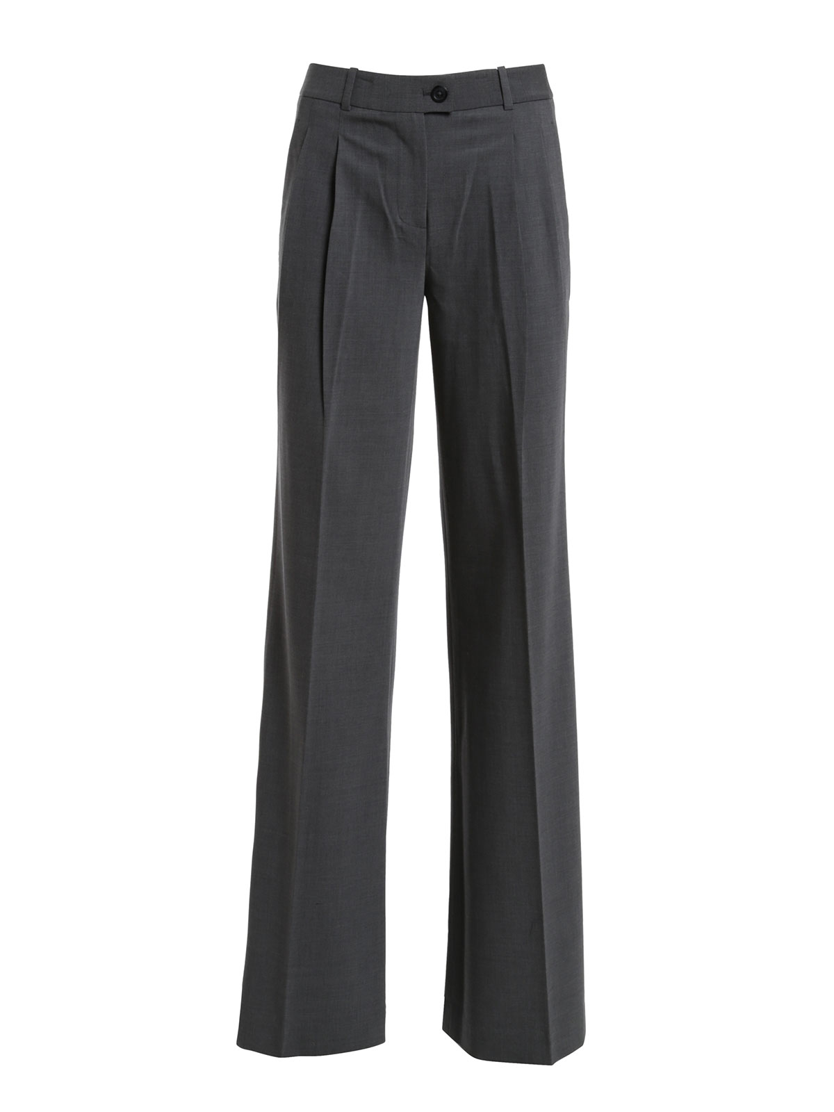 Wool blend flare trousers 