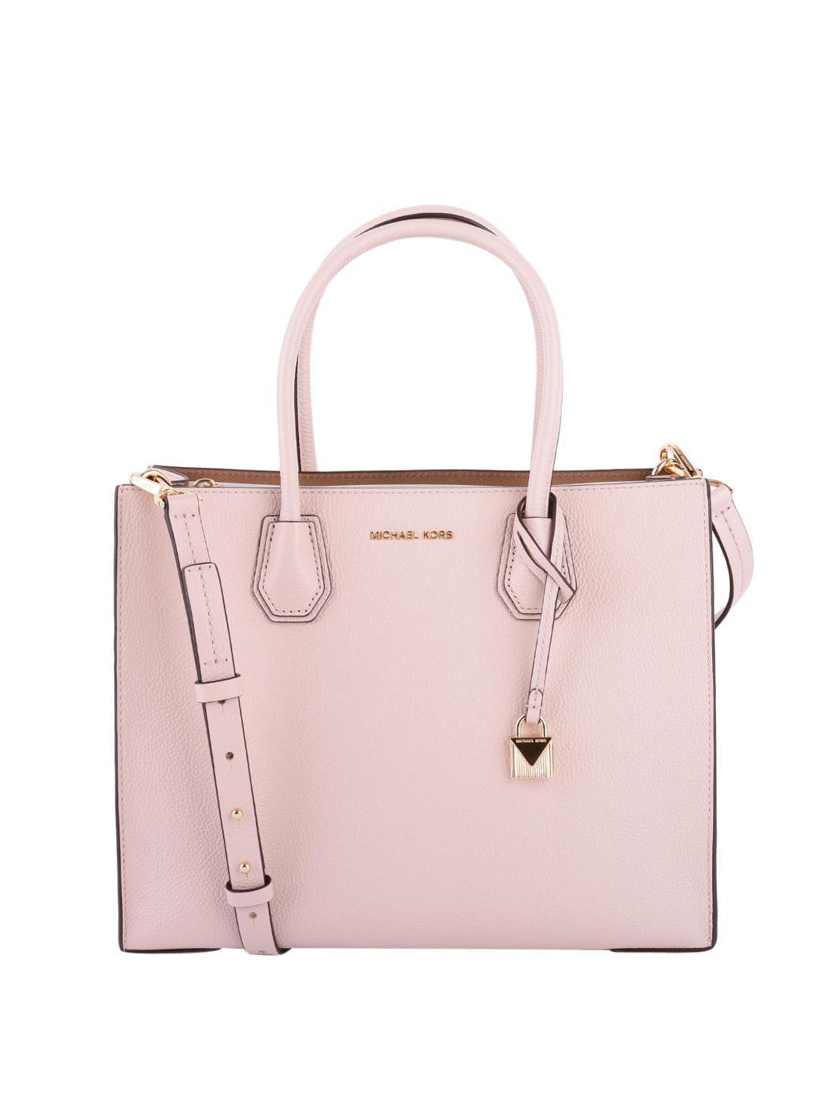 Mercer large soft pink leather tote 
