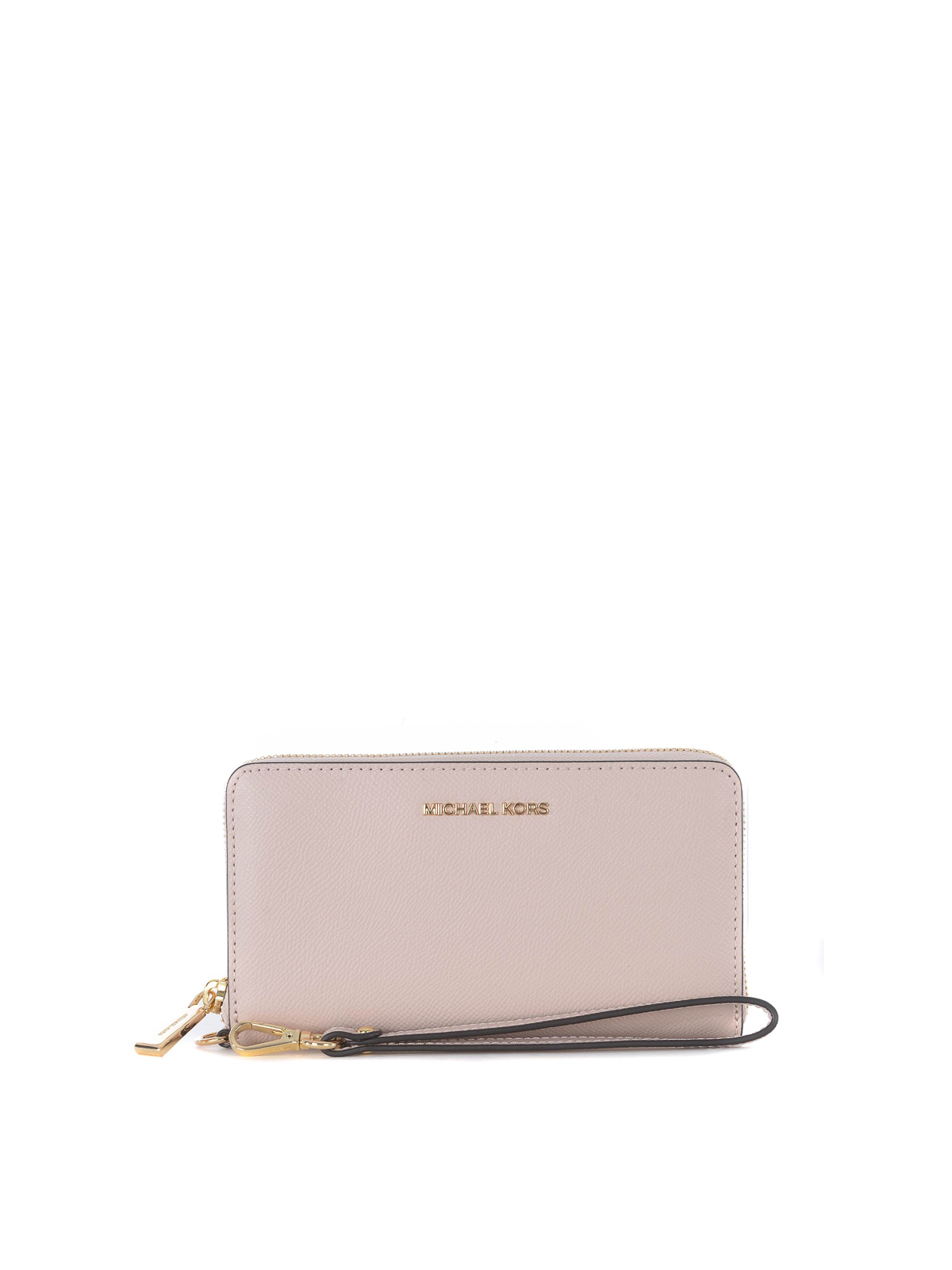 Michael Kors - Jet Set Travel light pink leather wallet - wallets & purses - 32T4GTVE3L187