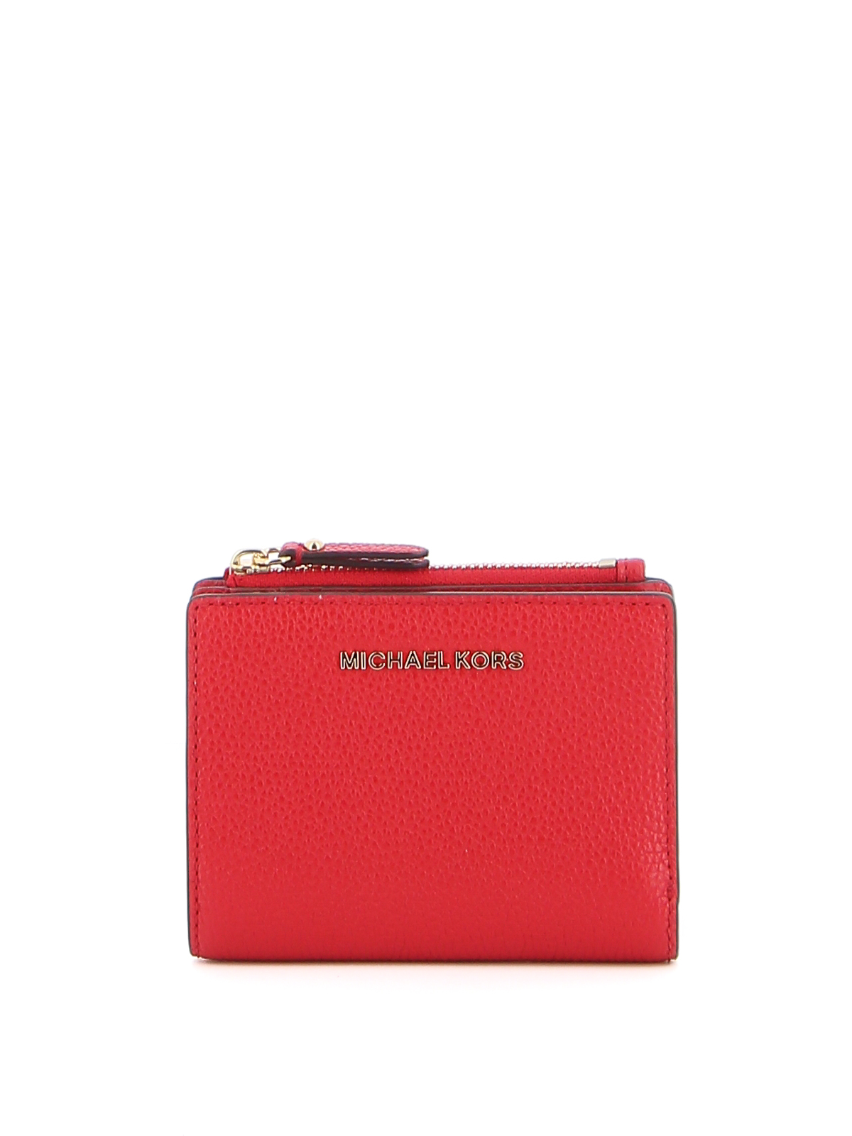 michael kors red leather wallet