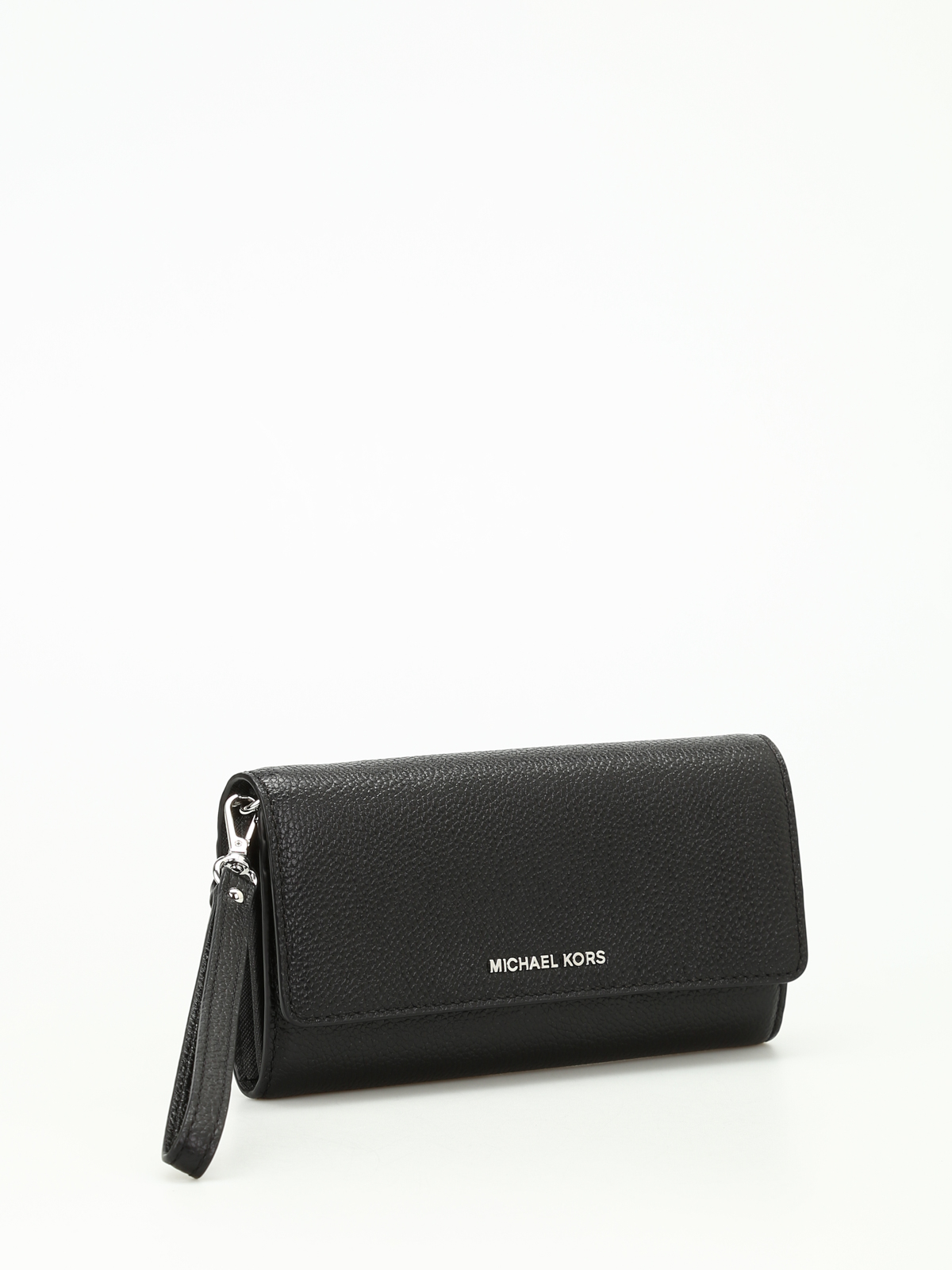 black and white michael kors wallet