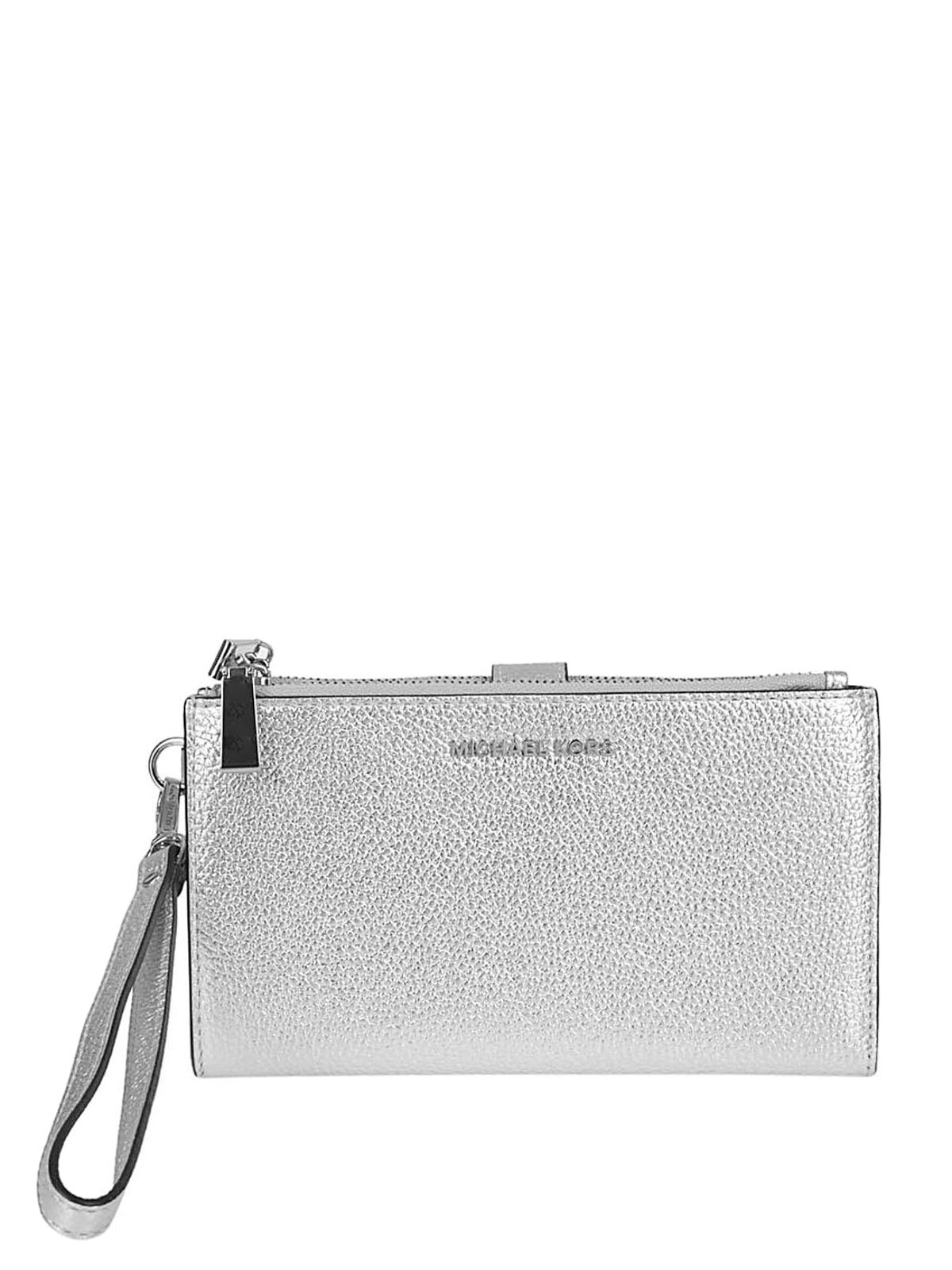 Wallets & purses Michael Kors - Silver laminated leather wallet -  32F7MFDW4M040