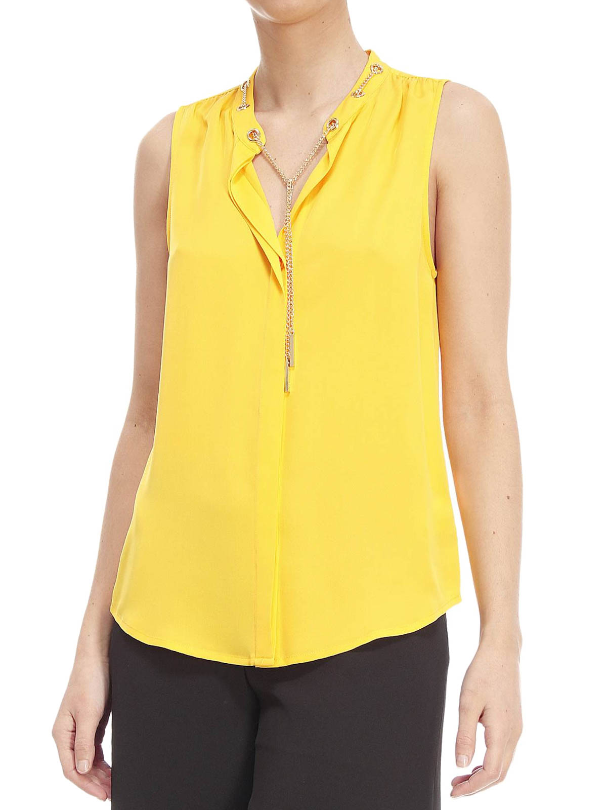 Tops & Tank tops Michael Michael Kors - Silk top with chain detail -  MS54K60VY0719