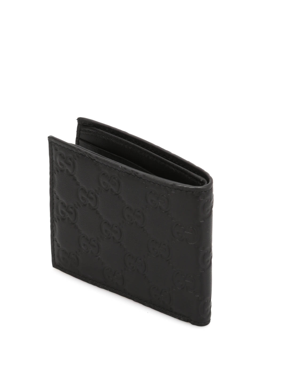 gucci bifold wallet microguccissima black