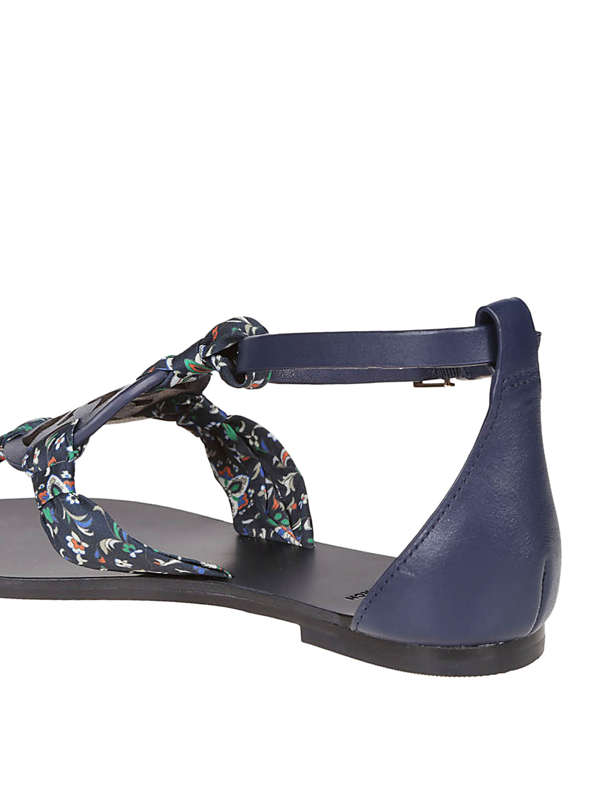 Sandals Tory Burch - Miller Scarf blue sandals - 53723400 