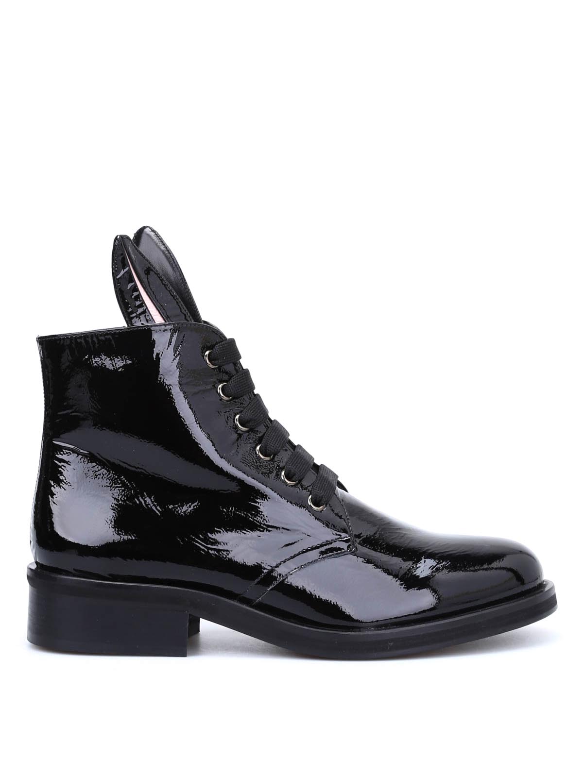 Ankle boots Minna Parikka - Patent leather Bunny Boot shoes ...