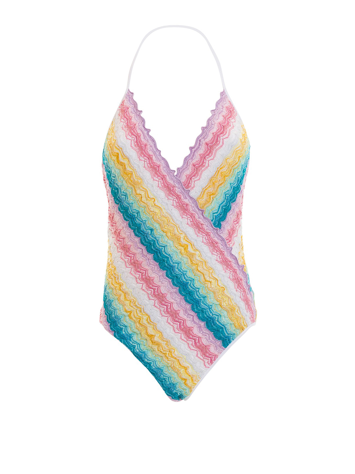 One-piece Missoni - Multicolour shiny zigzag swimsuit - E18MM2210016110
