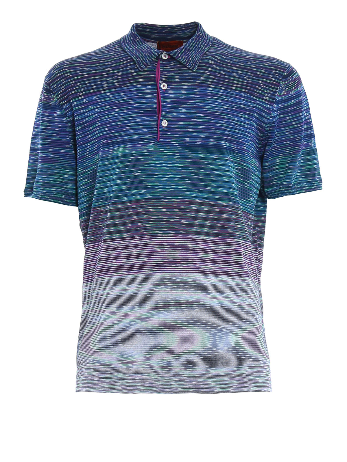 Polo shirts Missoni - Multi-striped jersey polo shirt - E16MU5324602040