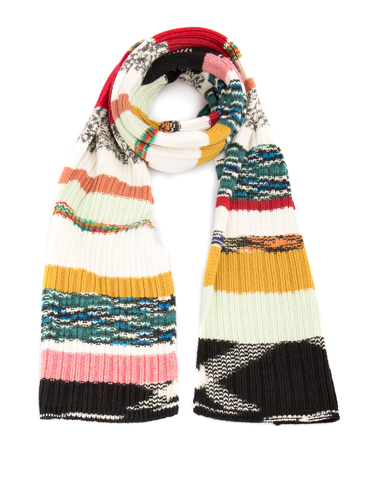MISSONI STRIPED PATTERNED SCARF