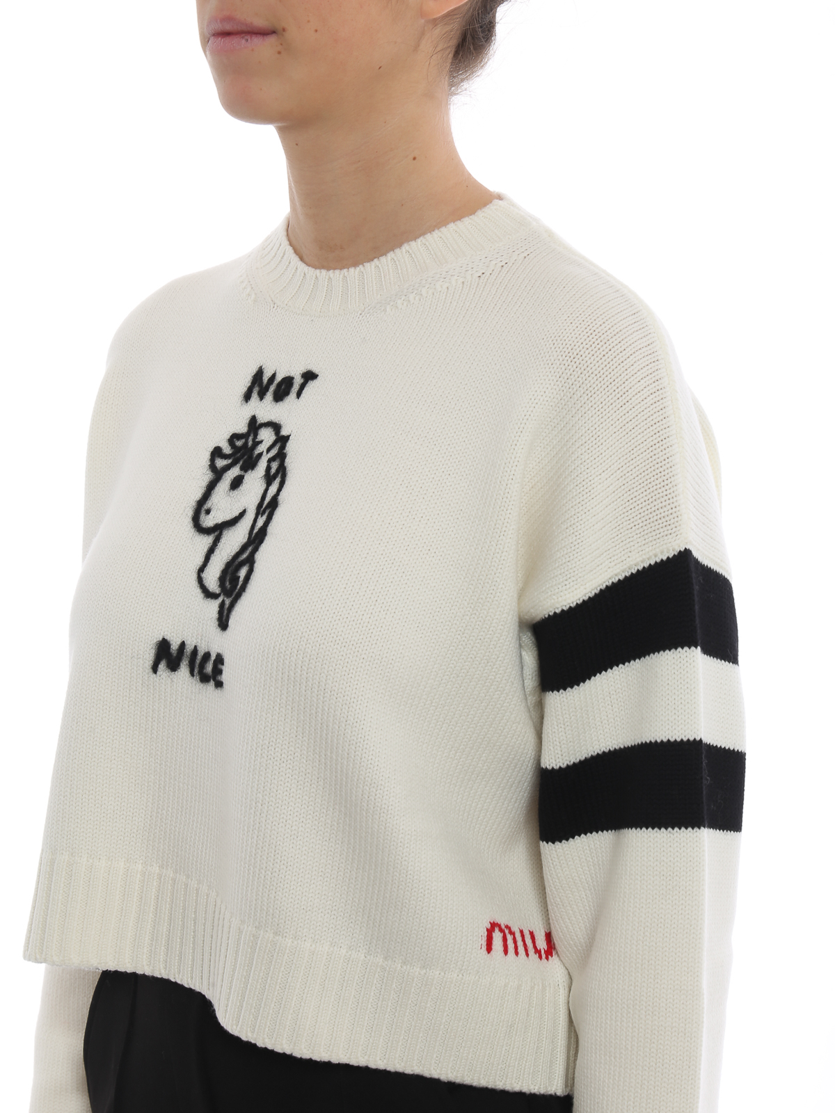 miu miu cropped sweater