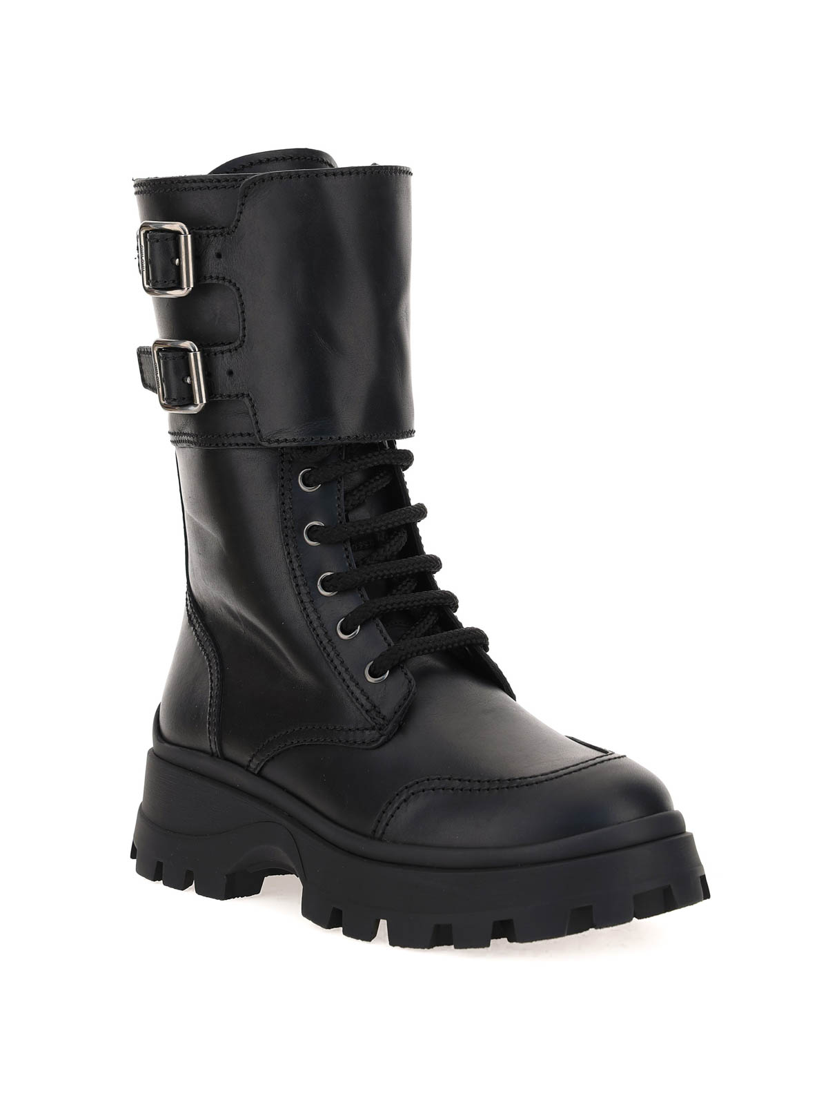 leather boots calf length