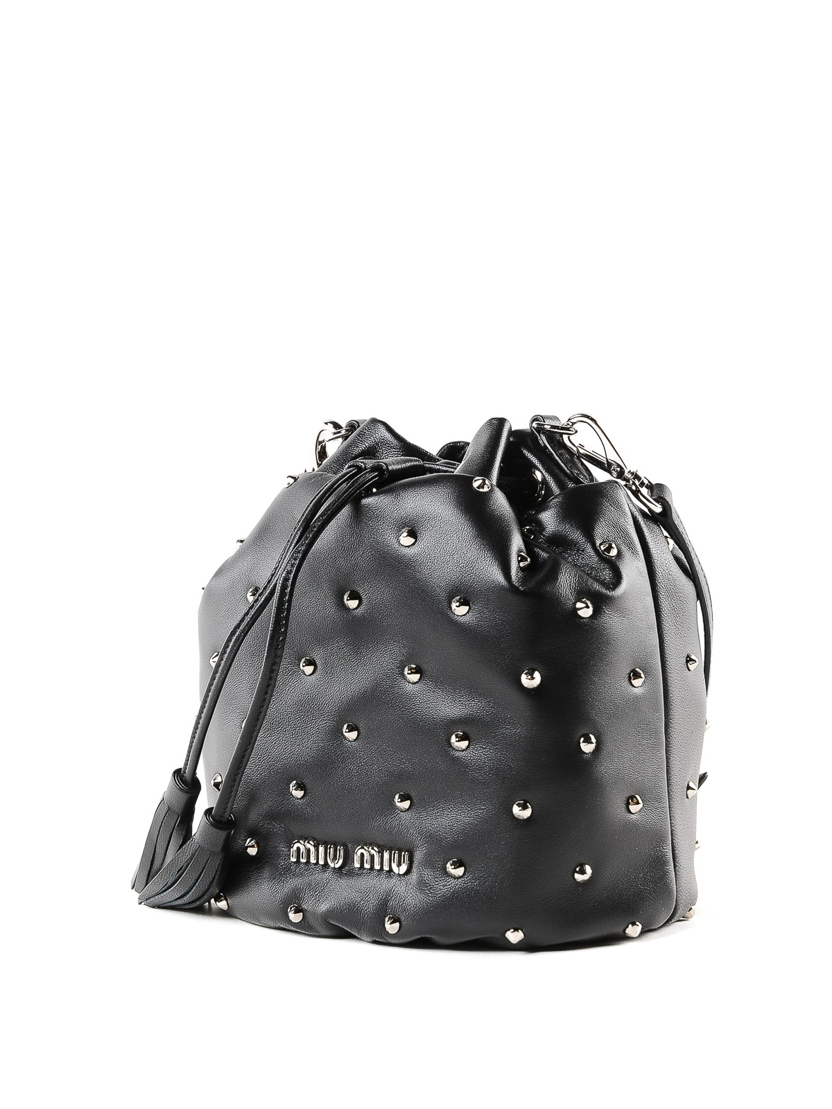 leather studded bag