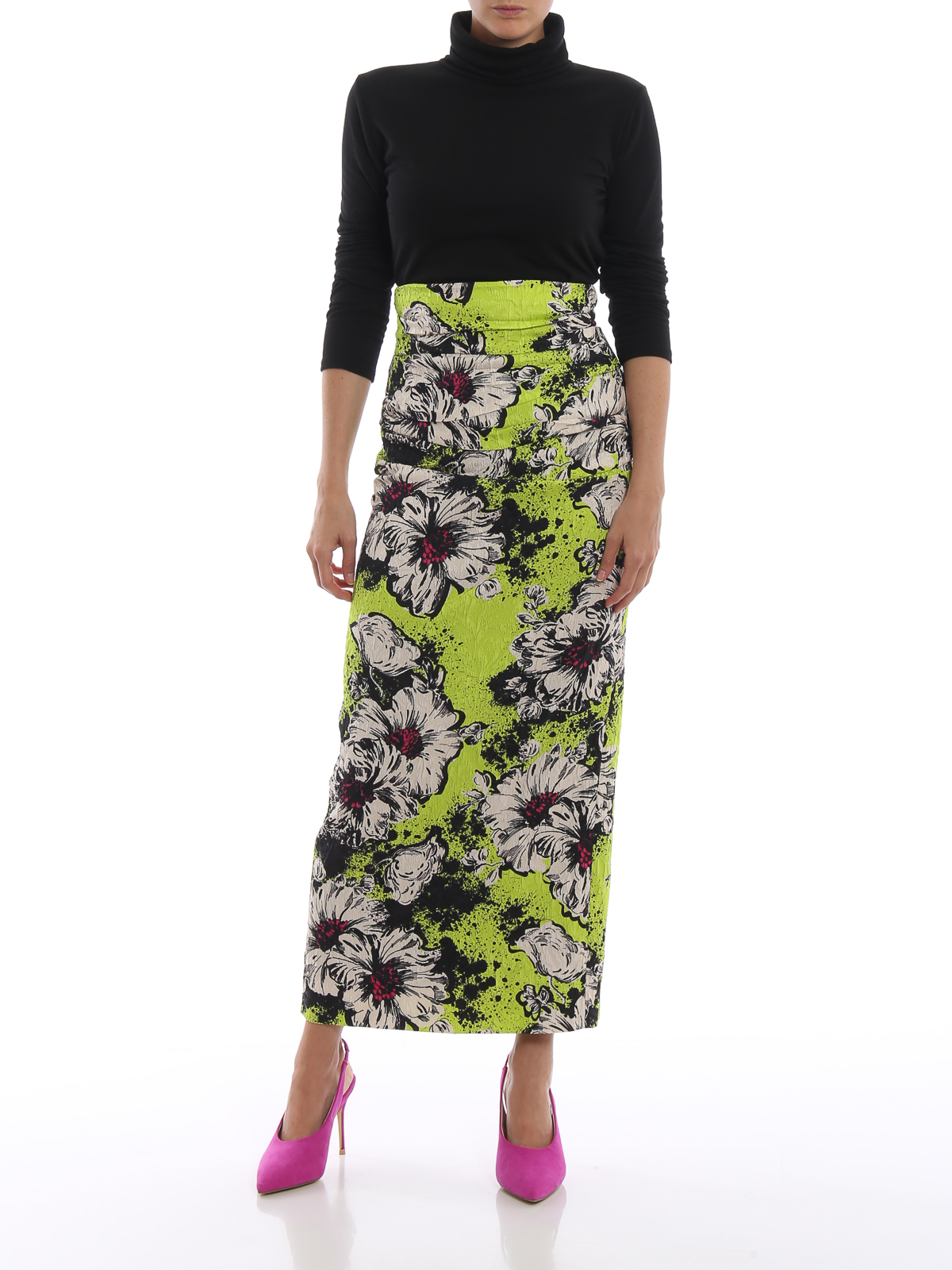 pencil skirt silk