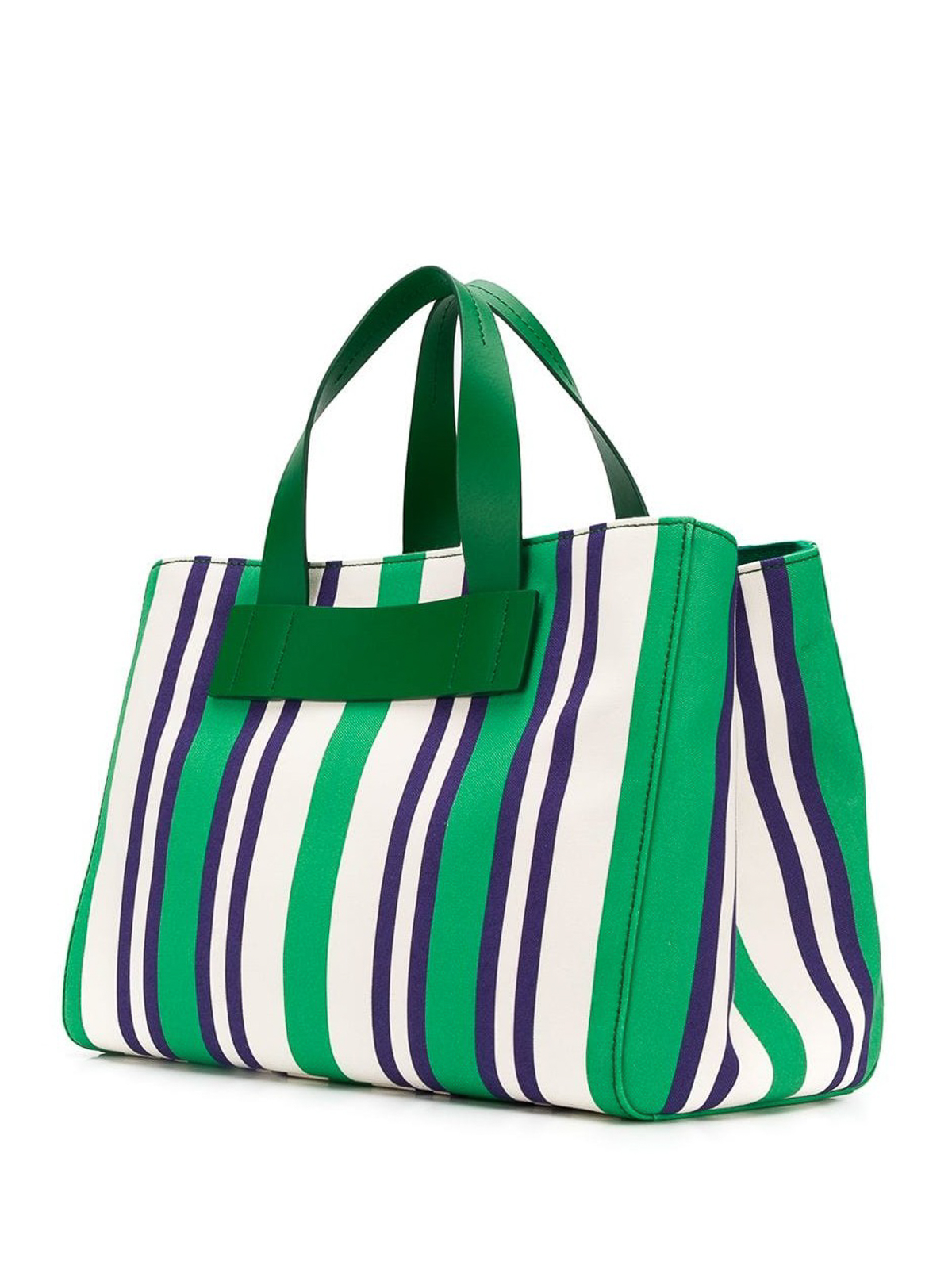 Totes bags Miu Miu - Striped cotton tote bag - 5BA111VOOO2B7C089