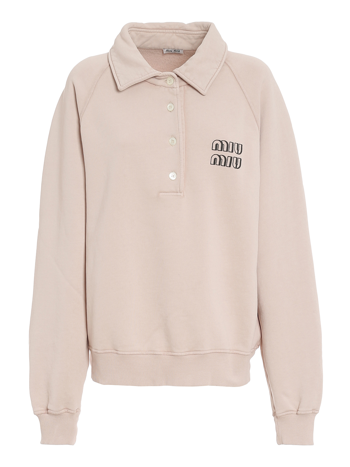 Sweatshirts & Sweaters Miu Miu - Cotton polo-sweatshirt 