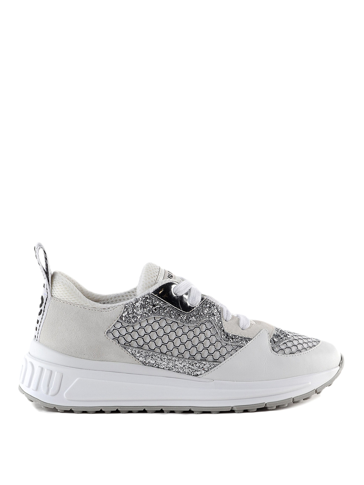 sparkle mesh sneakers