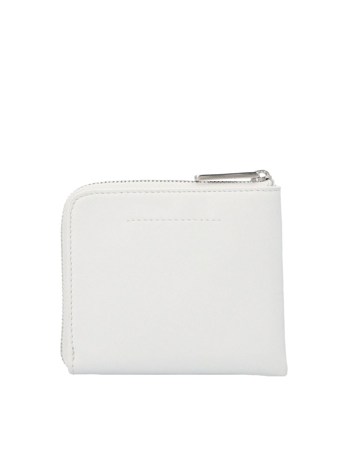 Wallets & purses MM6 Maison Margiela - Tonal logo card holder in white ...