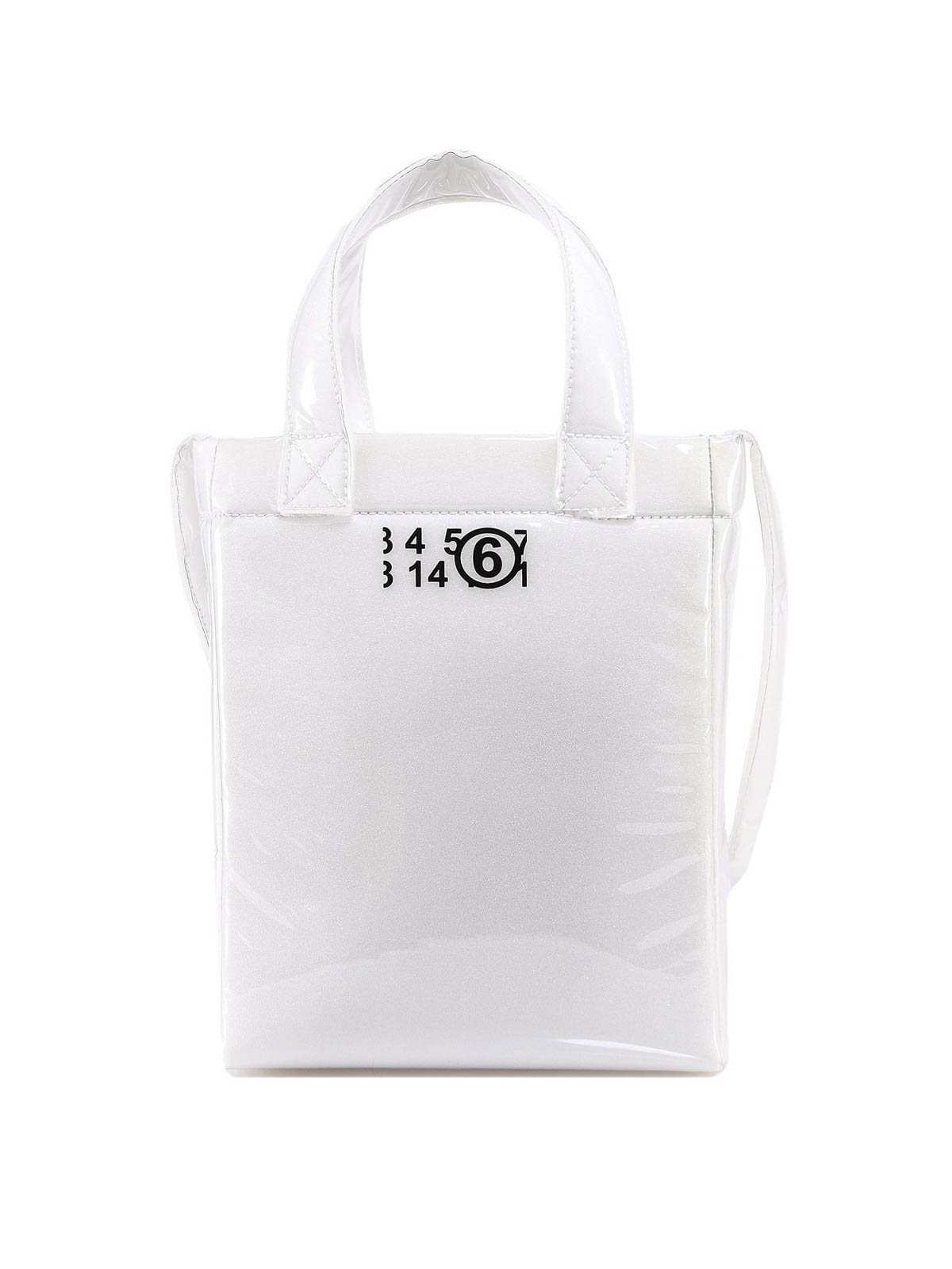 Handtaschen MM6 Maison Margiela - Shopper - Weiß - S54WD0101P2709H8481