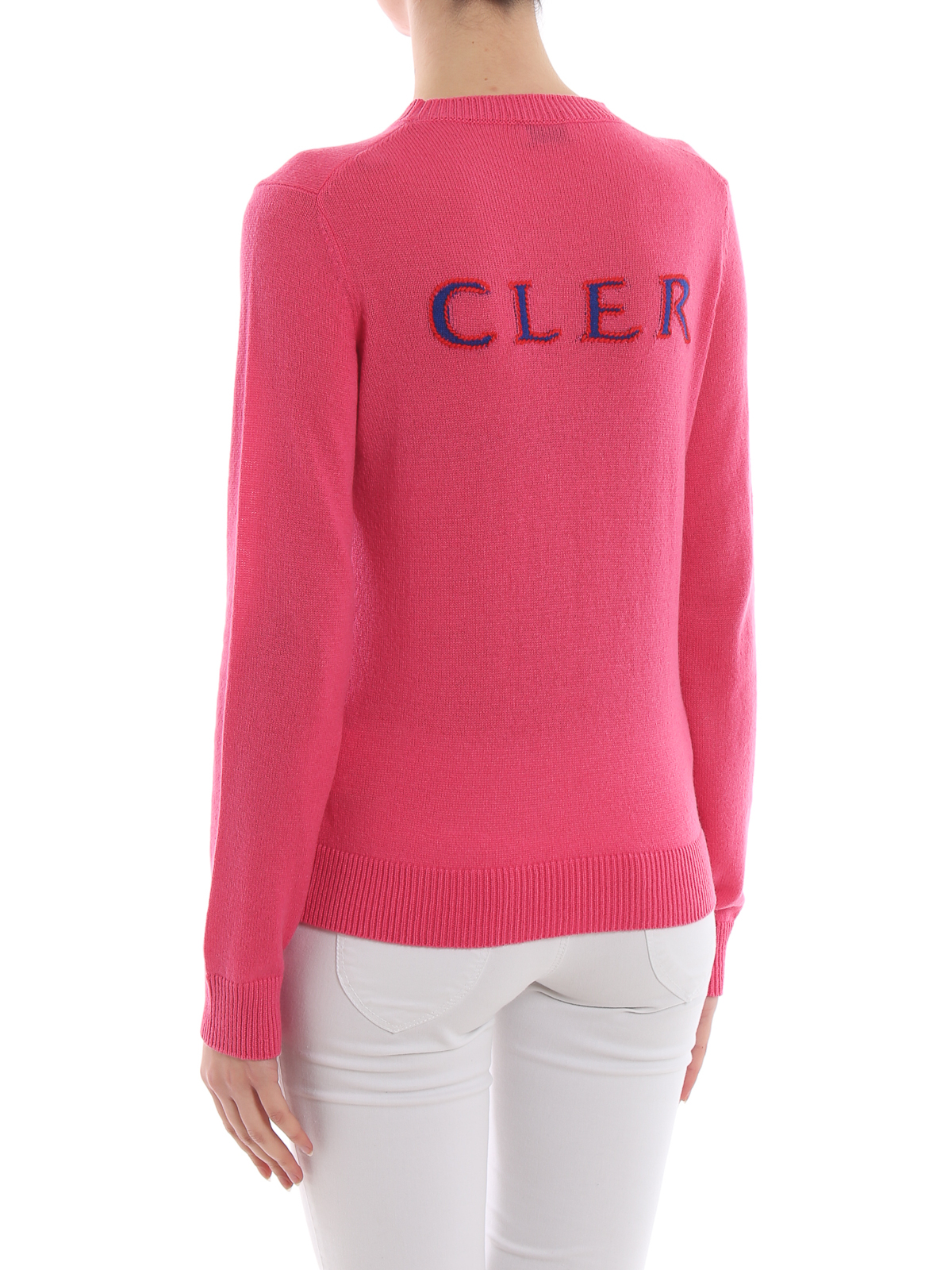 Crew necks Moncler - Mon Cler cashmere fuchsia sweater 