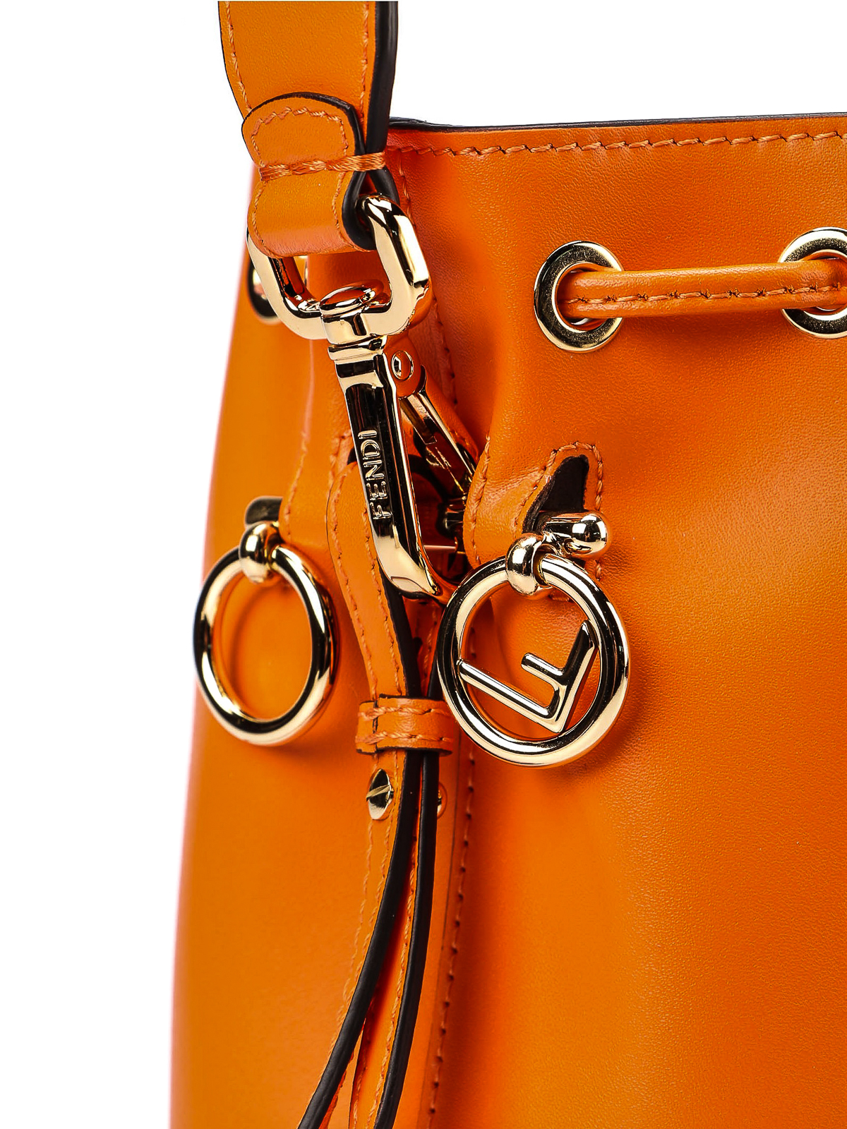 fendi orange bucket bag