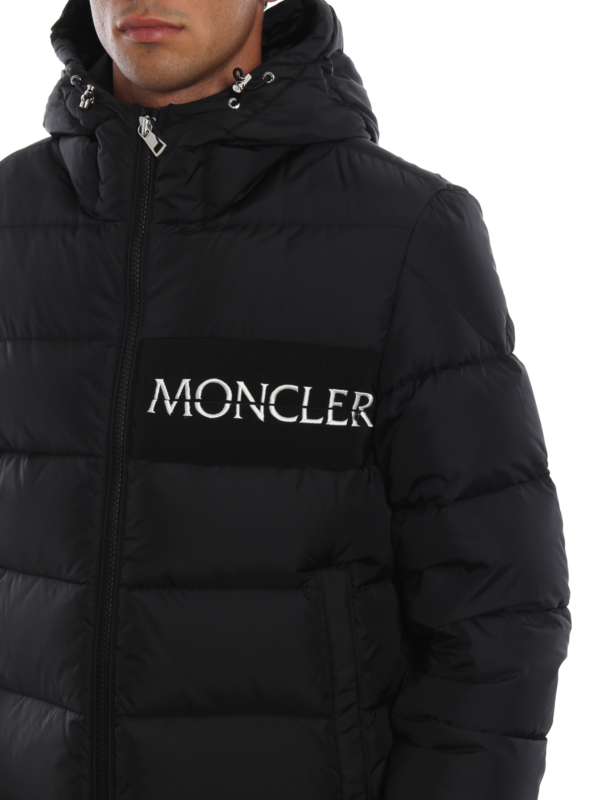 moncler padded logo jacket