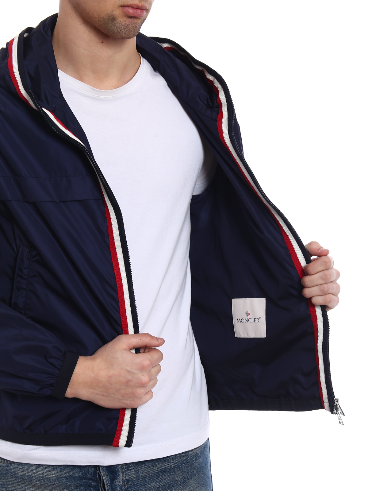 Moncler - Anton wind-proof hooded blue 