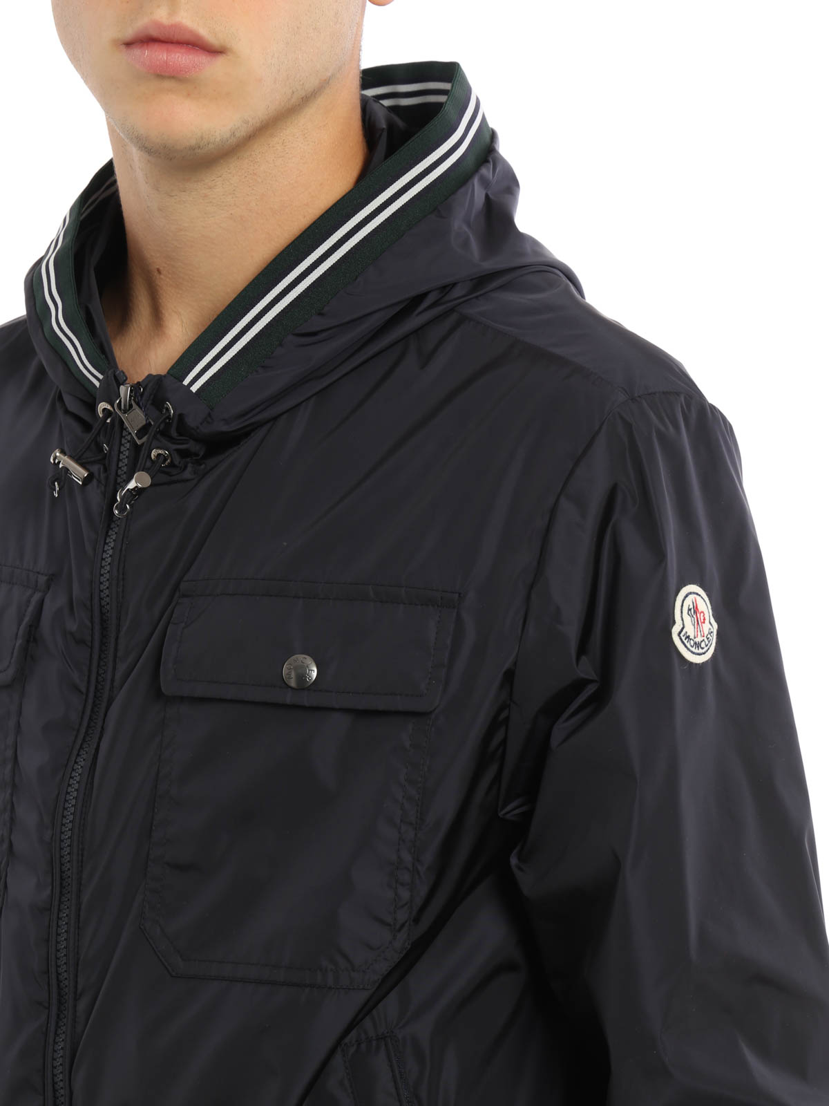 Casual jackets Moncler - Jeanclaude hooded nylon jacket ...