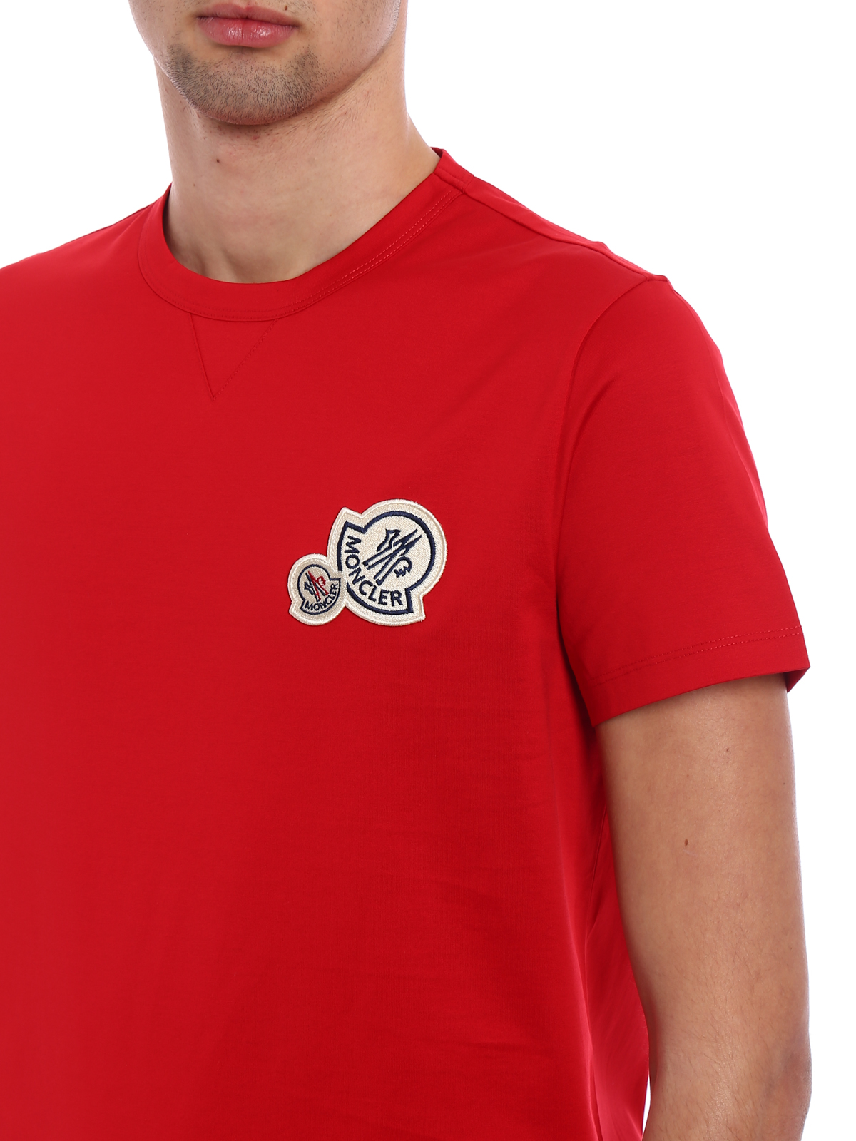 moncler t shirt red logo