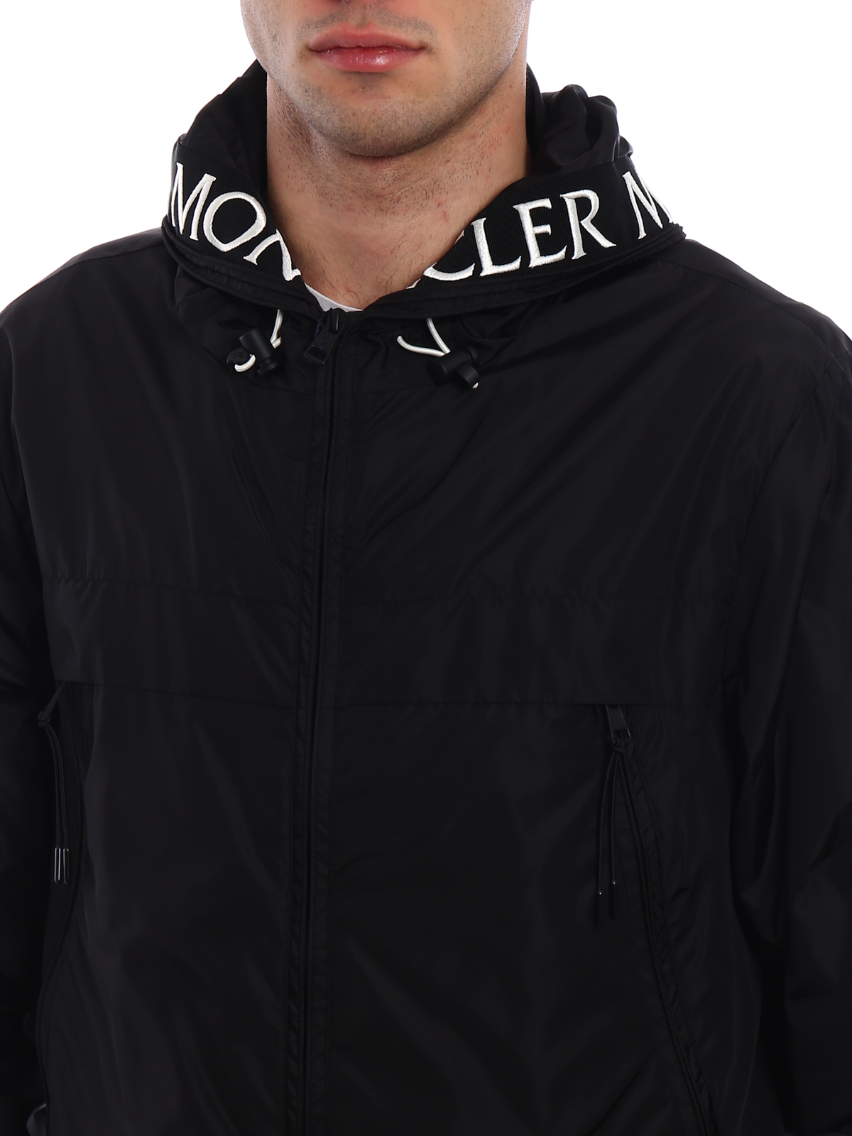 moncler black massereau jacket