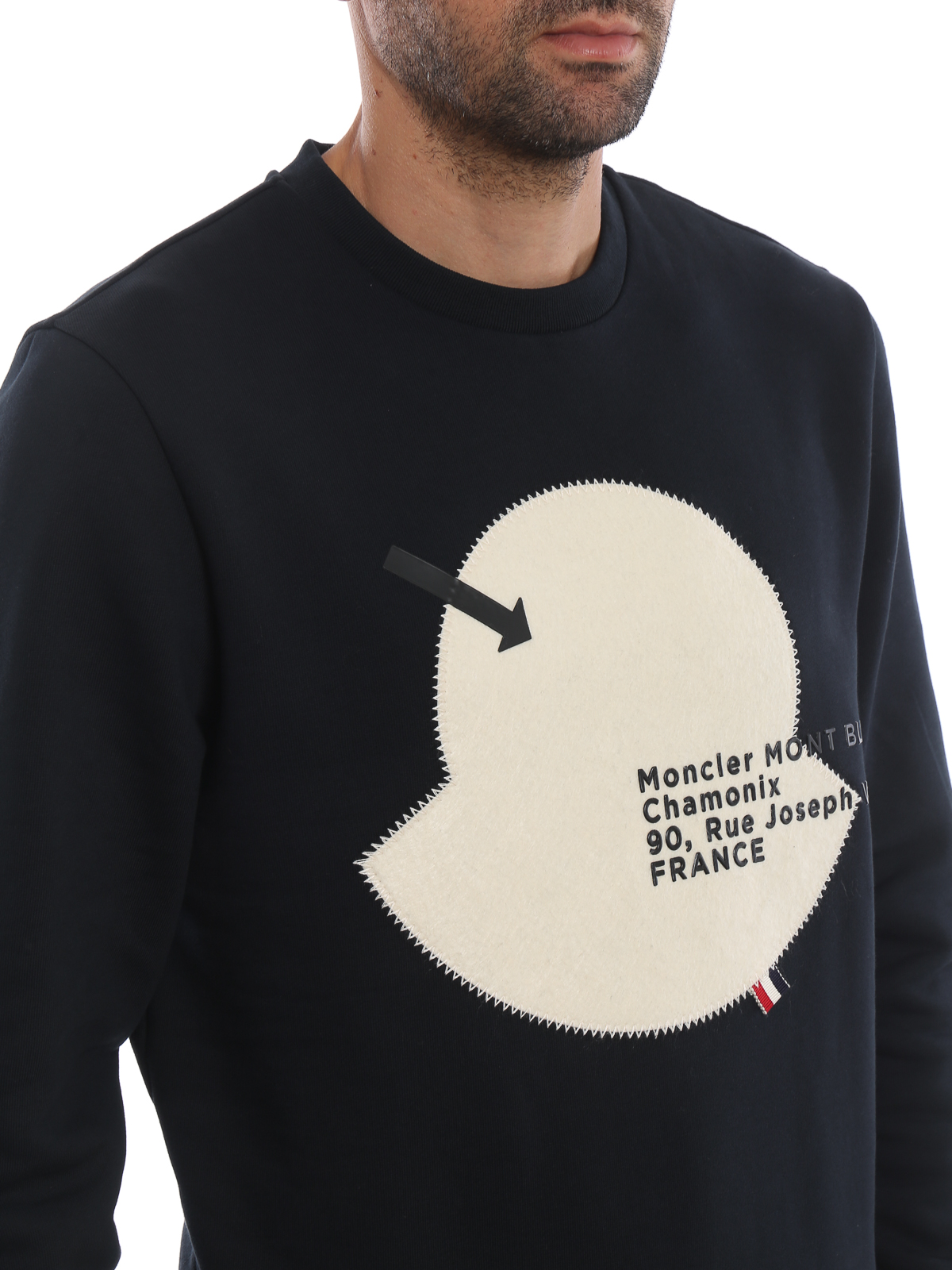 Moncler - Moncler Mont Blanc dark blue sweatshirt - Sweatshirts \u0026 Sweaters  - D2091803675080451773