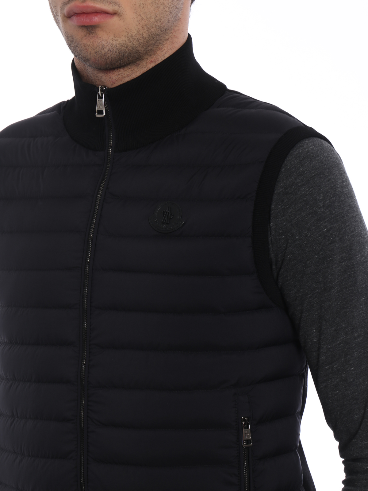 cotton jersey gilet - padded jackets 