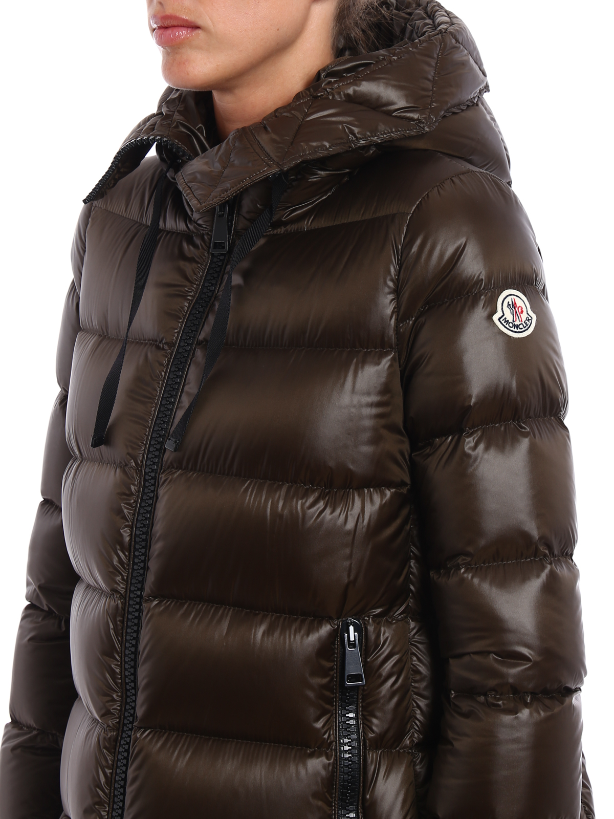 moncler suyen hooded zip coat