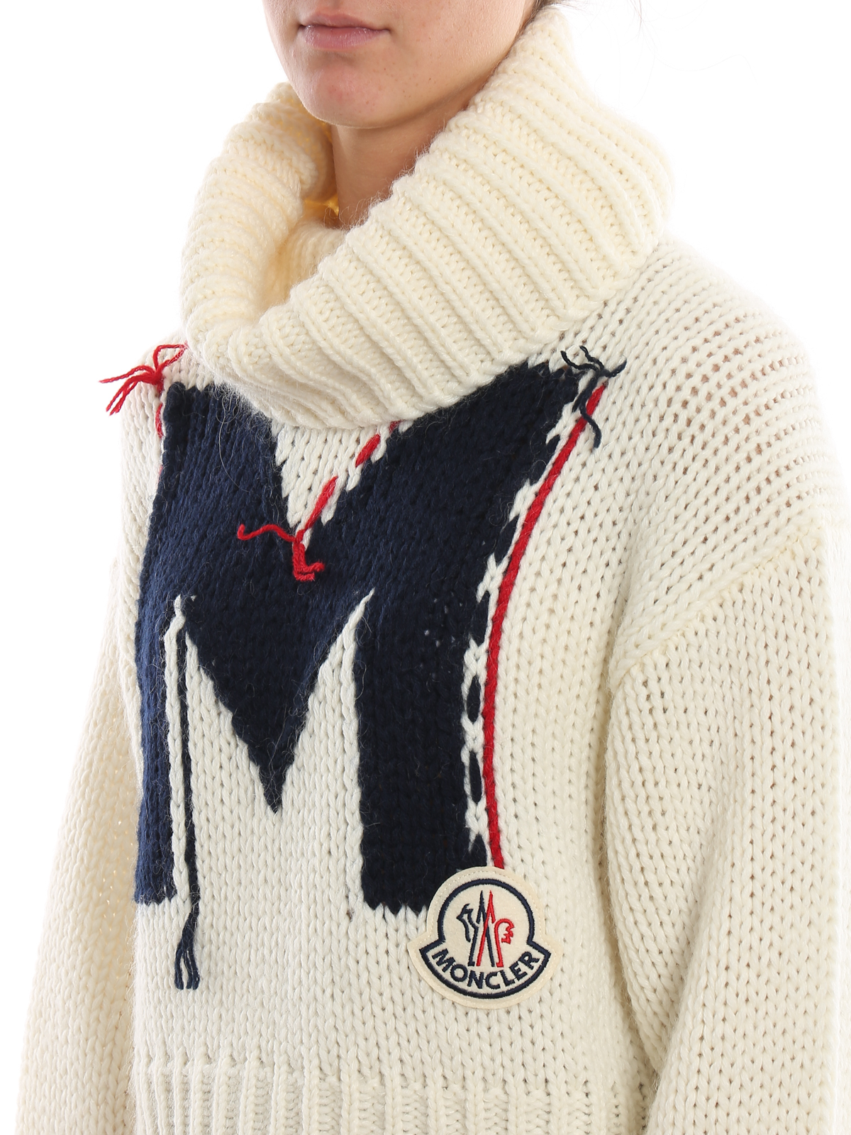 Turtlenecks & Polo necks Moncler - Tricot M wool blend turtleneck ...
