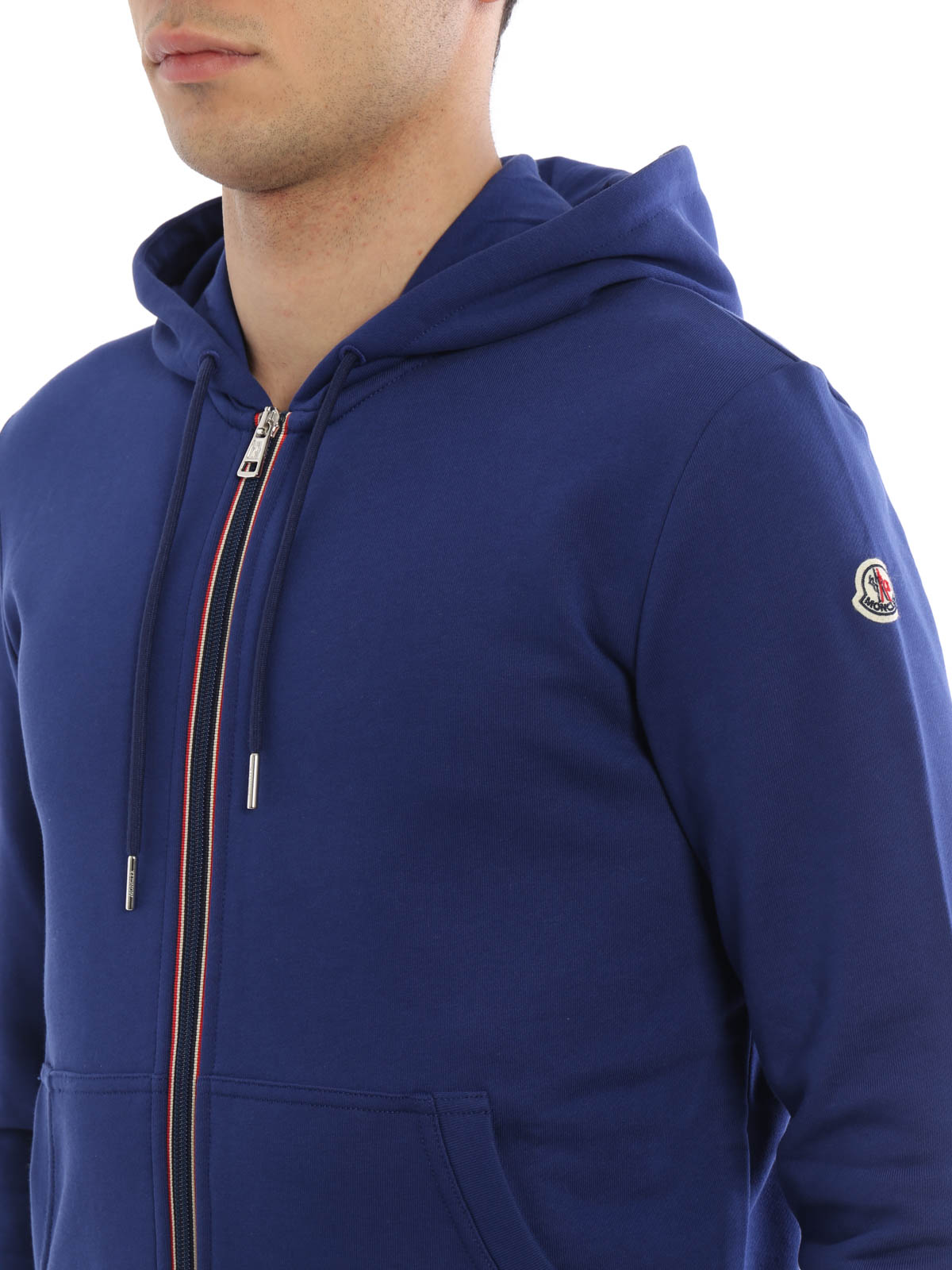 moncler hoodie blue