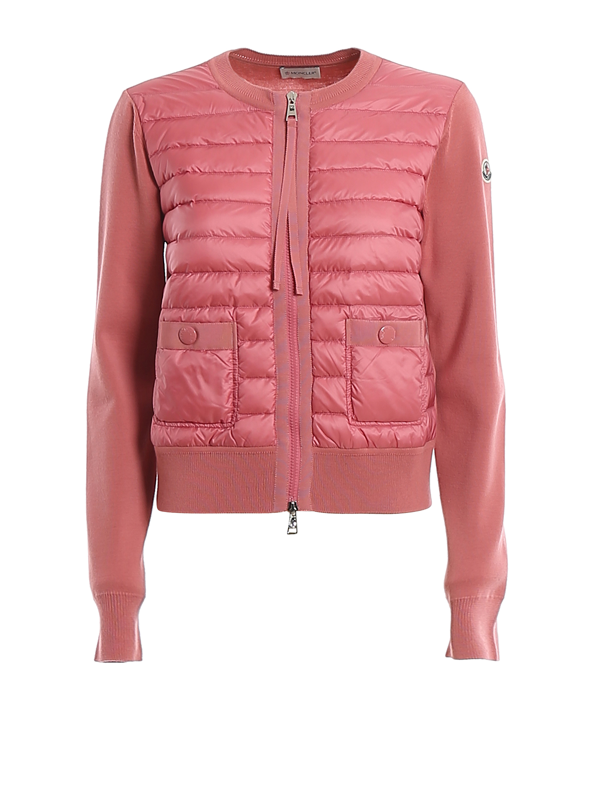 Moncler Tricot Cardigan In Pink