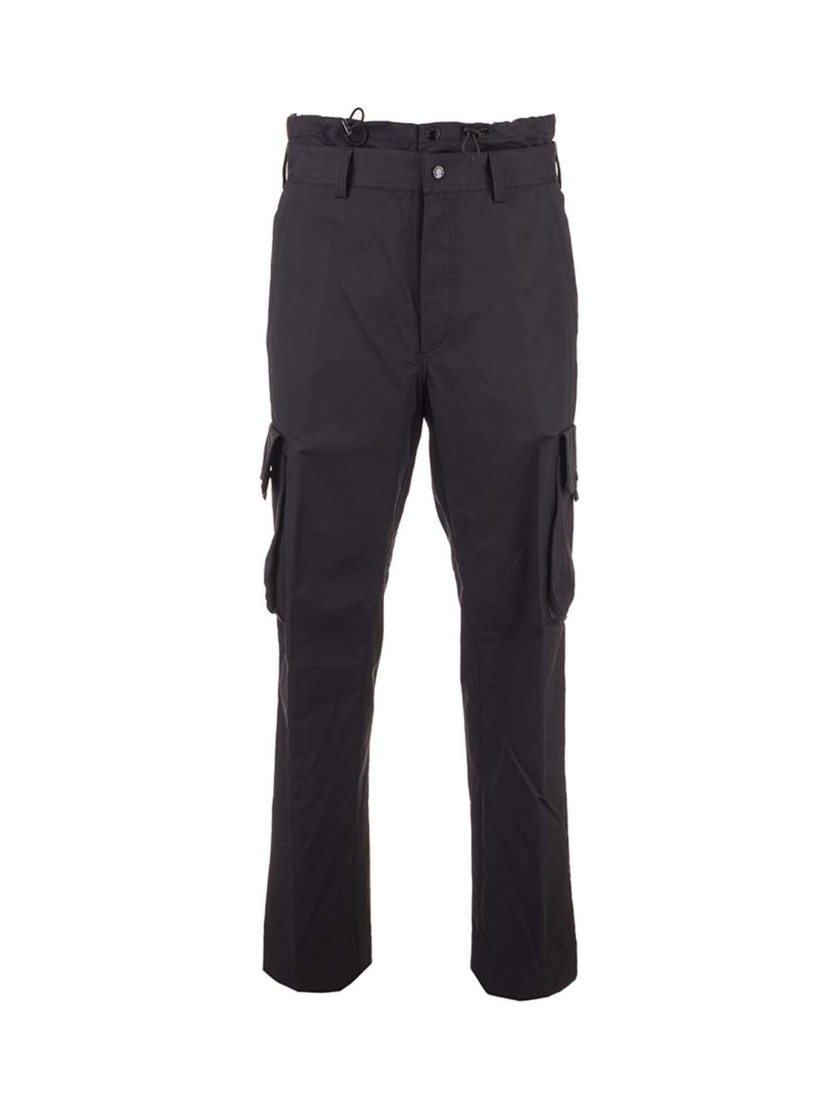 Moncler - J.W. Anderson cargo pants in black - casual trousers ...