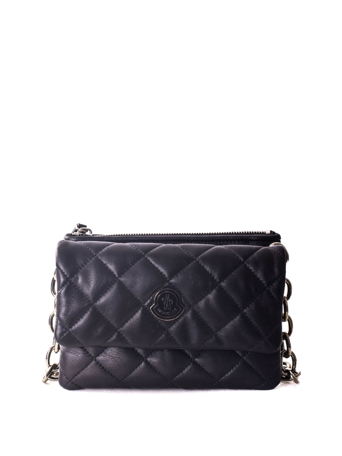 Cross body bags Moncler - Poppy quilted leather crossbody ...