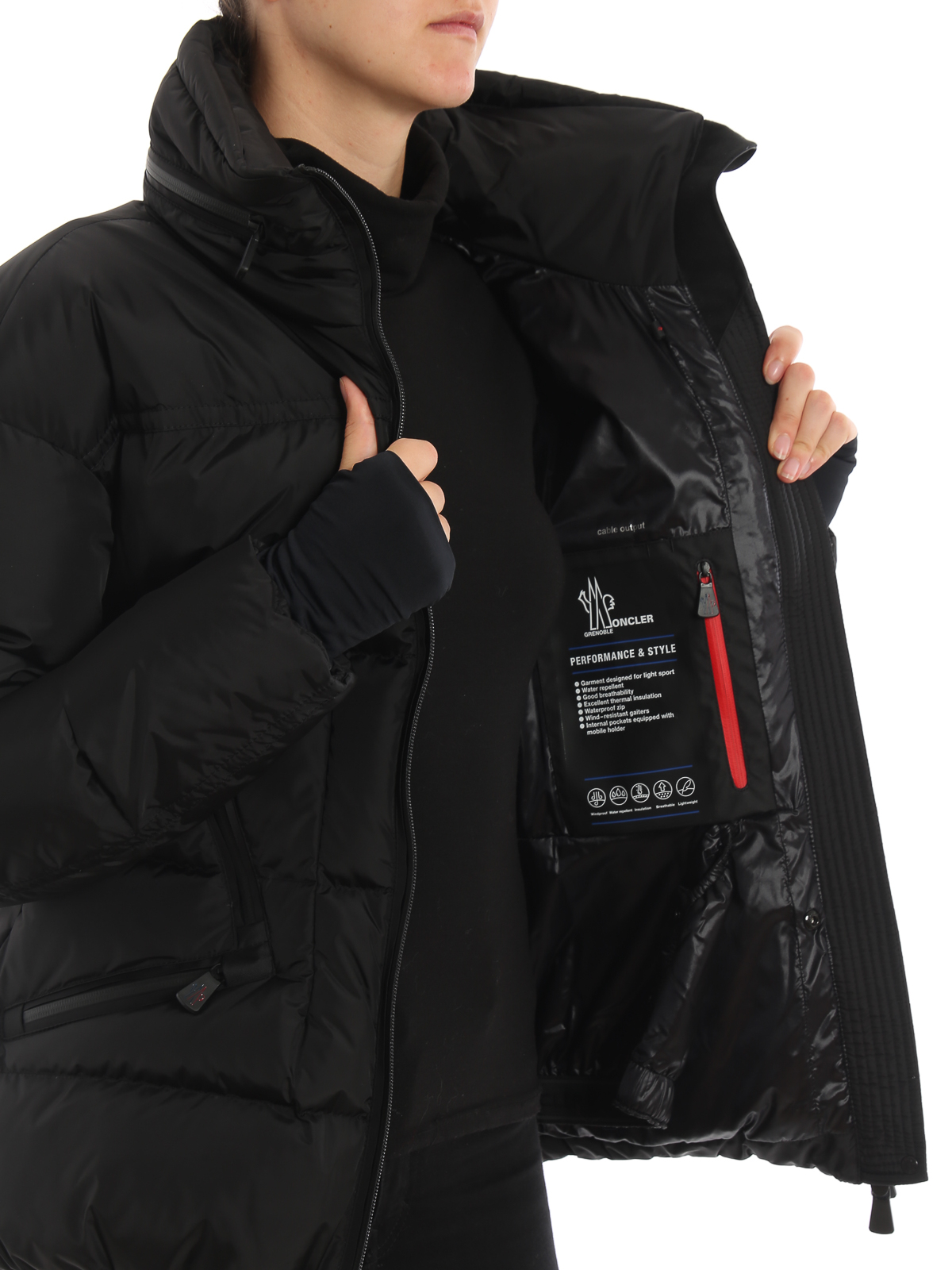 moncler nylon zip jacket
